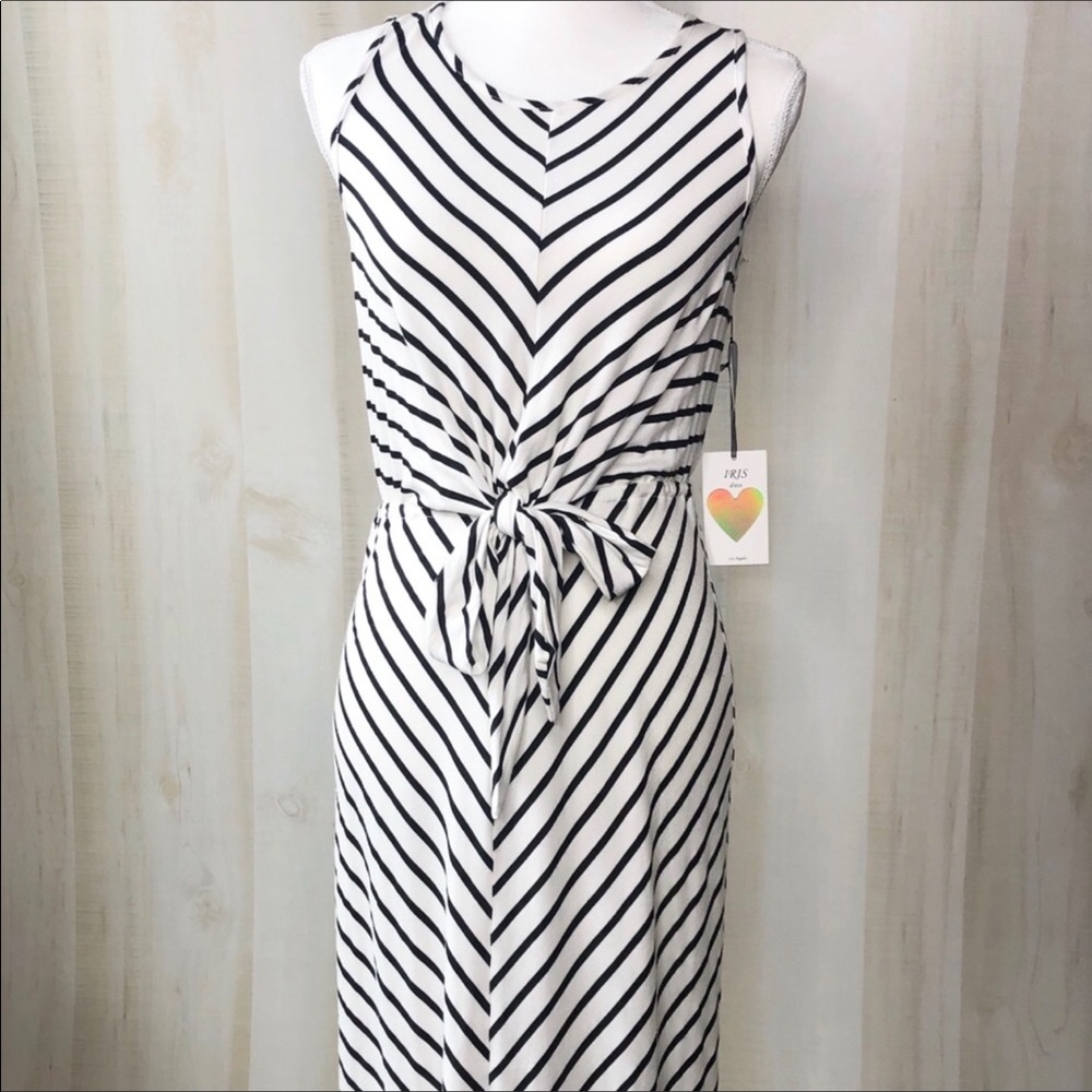 IRIS Striped Maxi Dress Medium